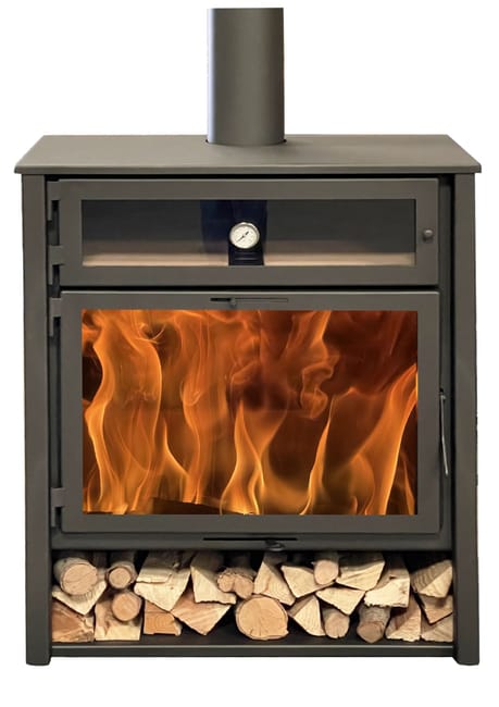 Estufa de leña modelo Zeux HORNO