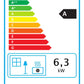 Estufa de leña ECO ELIDE-1 ventilada de 6,3 kw