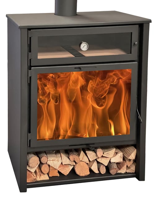 Estufa de leña modelo Zeux HORNO